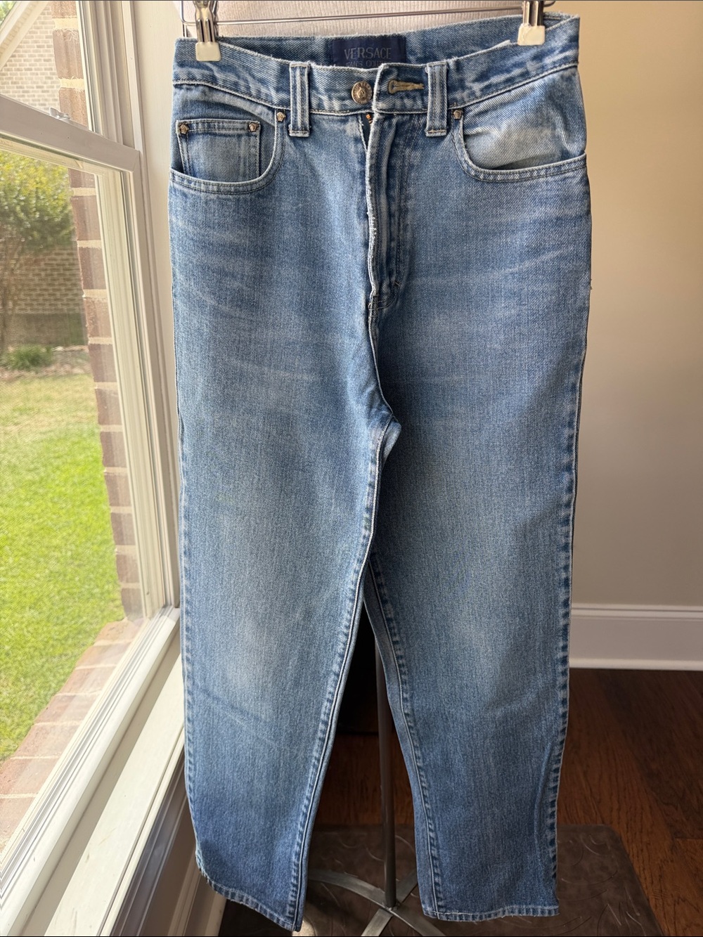 Versace Light Blue Women's Straight Jeans